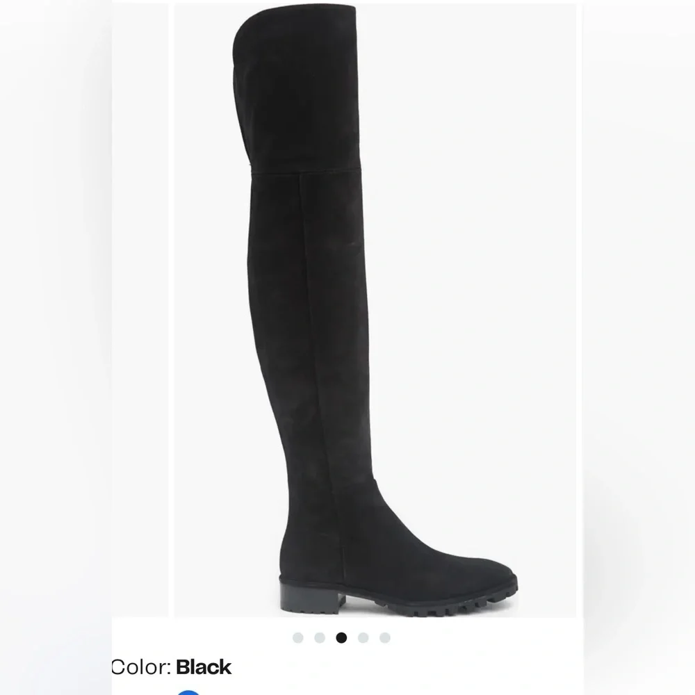 Stuart Weitzman Amber Over-The-Knee Boot women  8.5 NEW  $850 BLACK suede